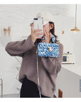 Crochet Diagonal Shoulder Bag