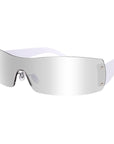 Futuristic Shields – Sleek Wraparound Sunglasses