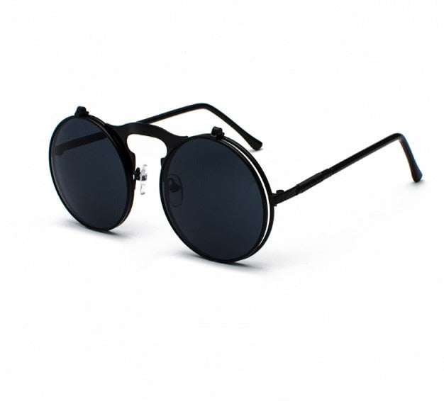 Vintage Steampunk Flip Sunglasses