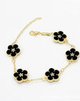 18k Gold Plating Flower Bracelets