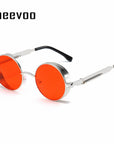 Steampunk Vintage Round Sun Glasses