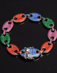 Multi-colored Iced Out Bracelets