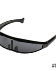 Futuristic Narrow Cyclops Sunglasses