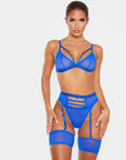 Sexy Lingerie Mesh Five-Piece Garter Set