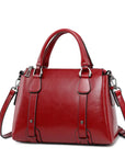 Genuine Leather Structured Handbag – Everyday Power Tote