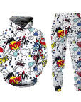 Painted Graffiti Hooded Sweater