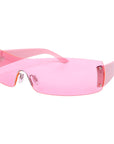 Futuristic Shields – Sleek Wraparound Sunglasses
