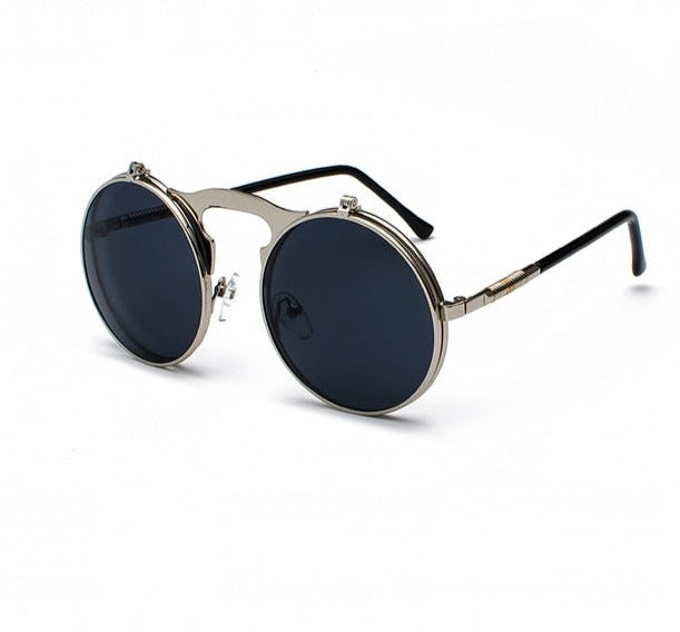 Vintage Steampunk Flip Sunglasses