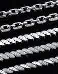 Zircon Inlaid Brass Tennis Bracelet