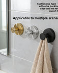Stainless Steel Suction Cup Hook for Household Kitchen Bathroom
