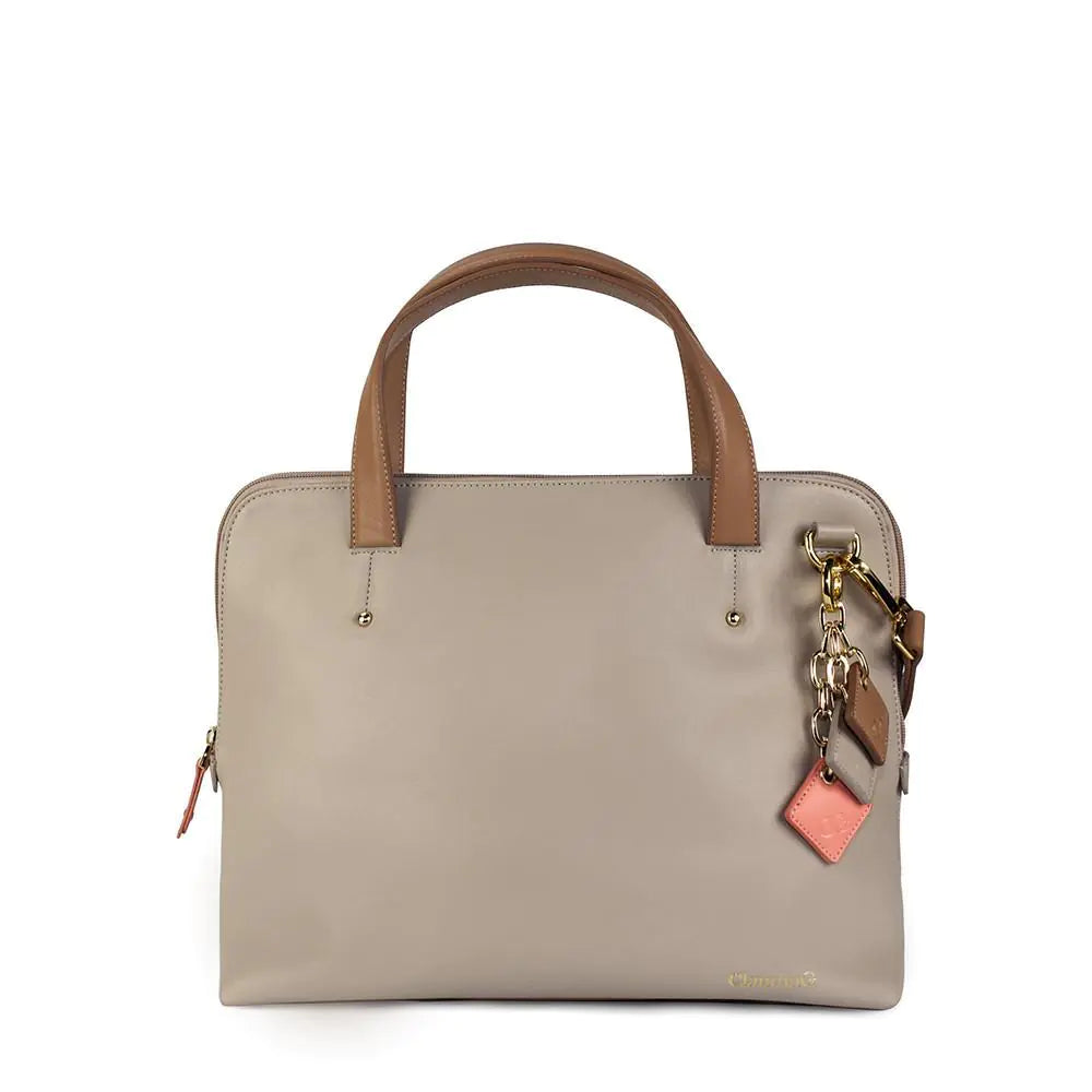 Elisa Leather Tan Handbag