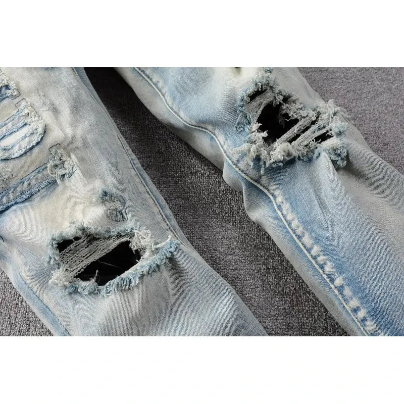 Men's Slim Fit Washed Jeans