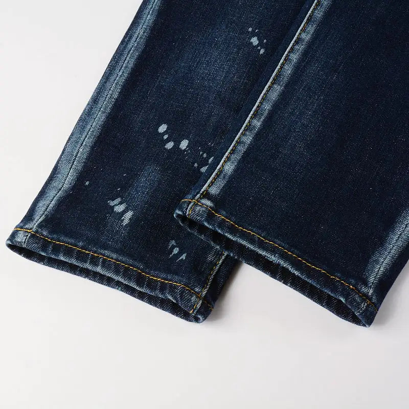 Men's Slim Ripped Denim Jeans