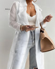 Women's Sheer Trench Coat