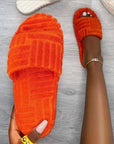 Terry Slide Slippers – Maze Weave Edition