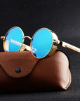 Steampunk Vintage Round Sun Glasses