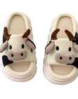 Cartoon Milk Cow Slippers
