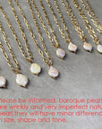 Pearl Chain Link Necklace