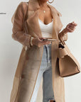Women's Sheer Trench Coat