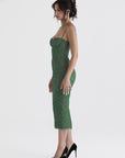 Lace Bodice Midi Dress