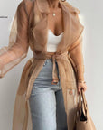 Women's Sheer Trench Coat