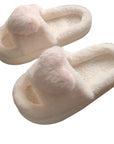 Heart Fluffy Fur Slippers