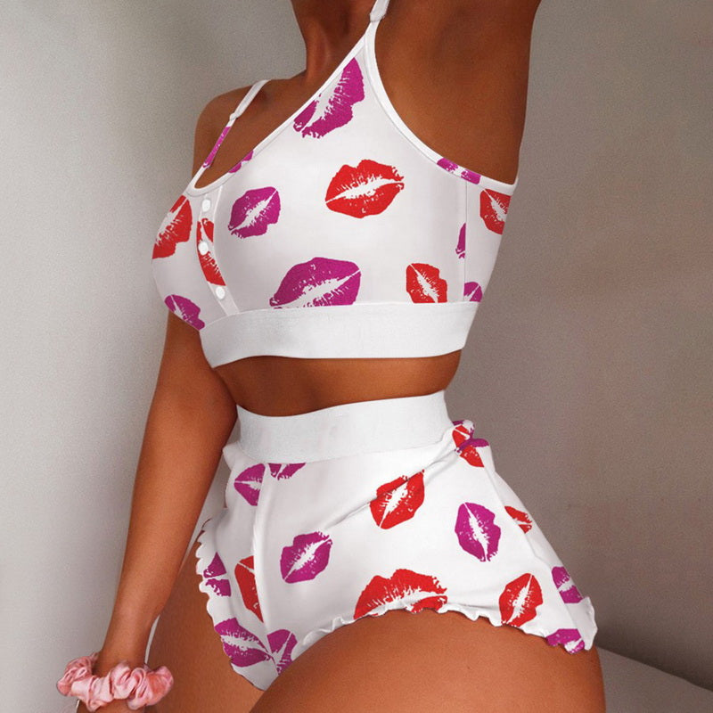 Frill Hem Cami Pajama Set