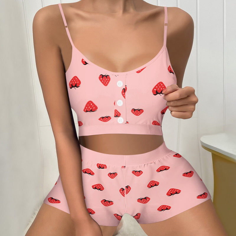 Frill Hem Cami Pajama Set