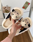 Cartoon Milk Cow Slippers