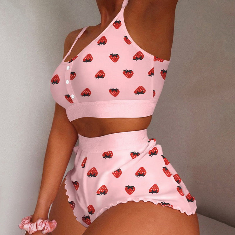 Frill Hem Cami Pajama Set