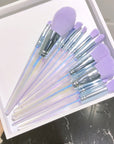 Purple Makeup Brush Set