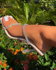 Crystal Square High Heels