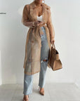 Women's Sheer Trench Coat