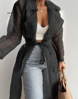 Women's Sheer Trench Coat
