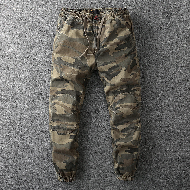 Retro Camouflage Jogger Pants for Men