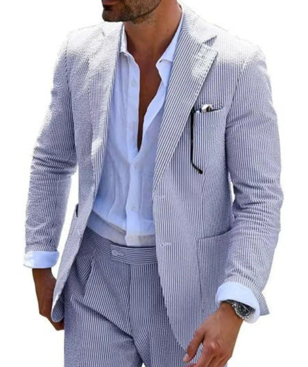 Digital Print Mens Casual Shirt Trousers