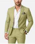 Digital Print Slim Fit Suit Set