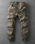Retro Camouflage Jogger Pants for Men