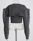 Edge Form Knit Set – Sculpted Two-Piece Sweater Top