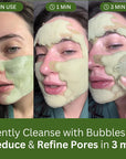Carbonated bubble mask