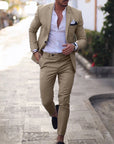 Digital Print Slim Fit Suit Set