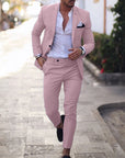 Digital Print Slim Fit Suit Set