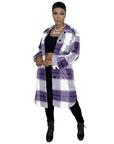 Elegant Checkered Coat