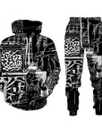 Painted Graffiti Hooded Sweater