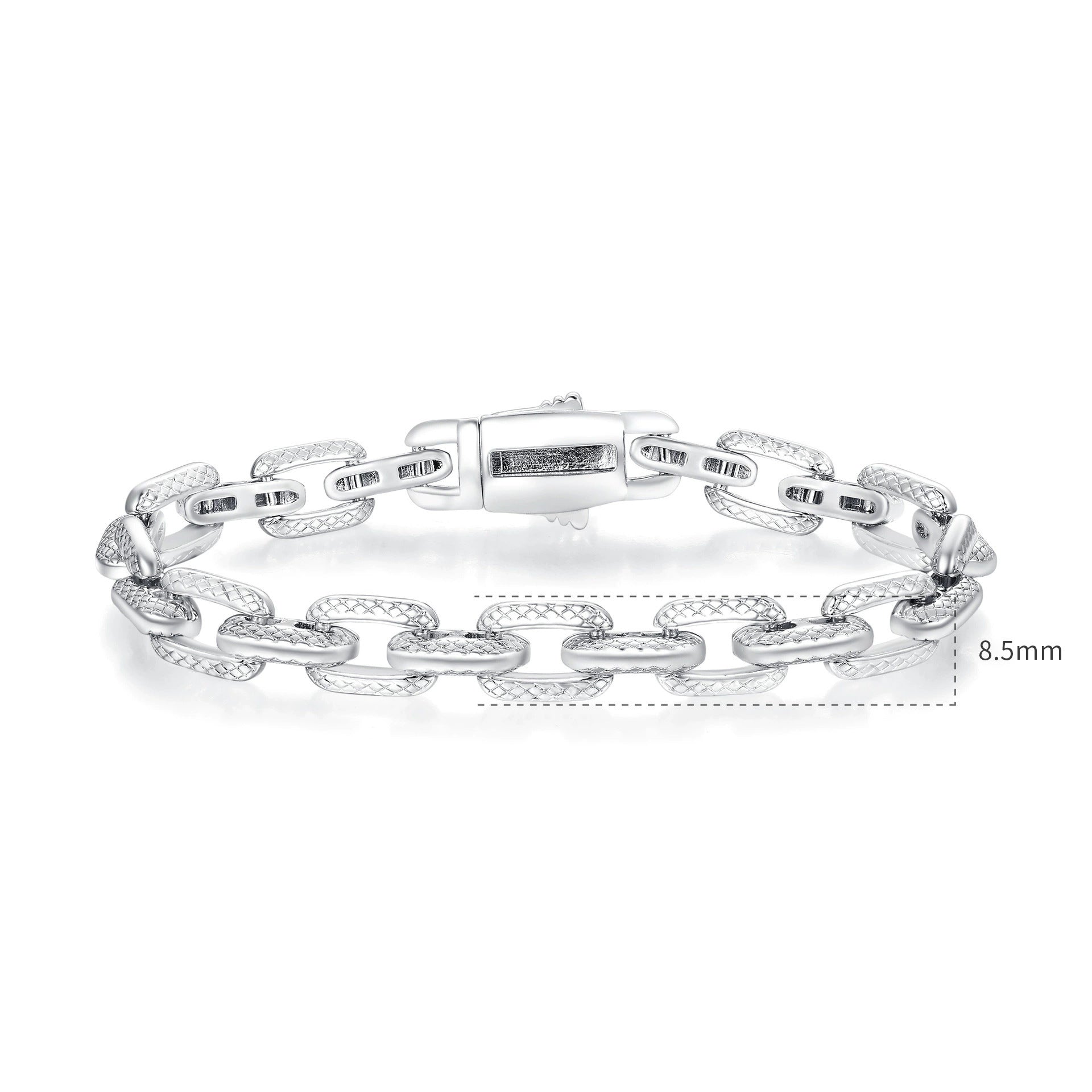Zircon Inlaid Brass Tennis Bracelet