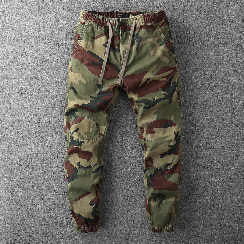 Retro Camouflage Jogger Pants for Men