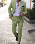 Digital Print Slim Fit Suit Set