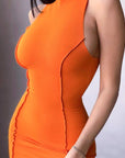 Racer Back Bodycon Mini Dress – Bold, Sexy & Flattering