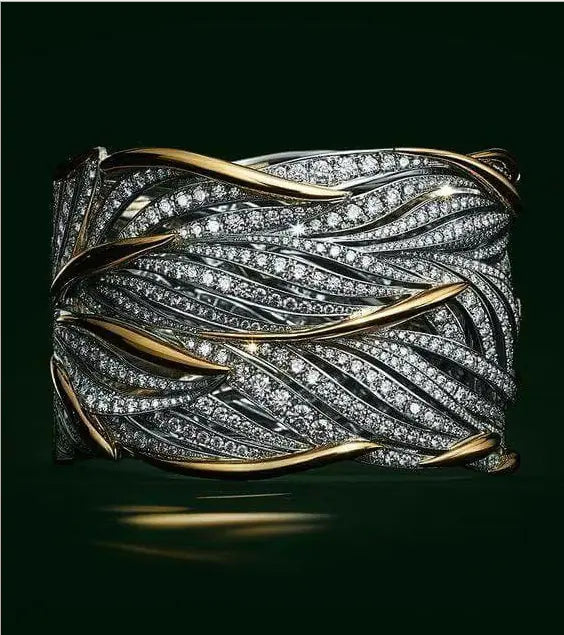 Two-Tone Zirconia Wrap Ring — alternate product view 10