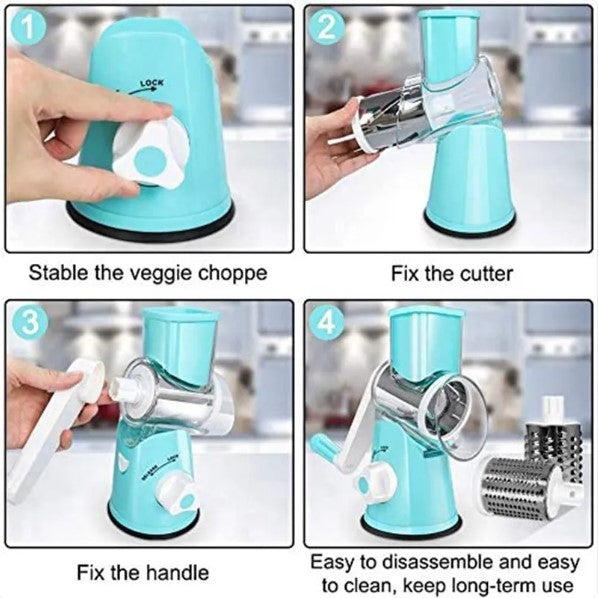 Manual Rotary Vegetable Slicer &amp; Grater — alternate product view 5